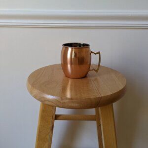 Moscow Mule Mug with Classic Handle - Stainless Steel & Copper
